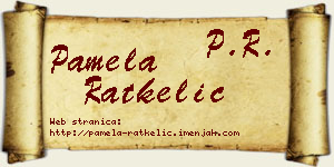 Pamela Ratkelić vizit kartica